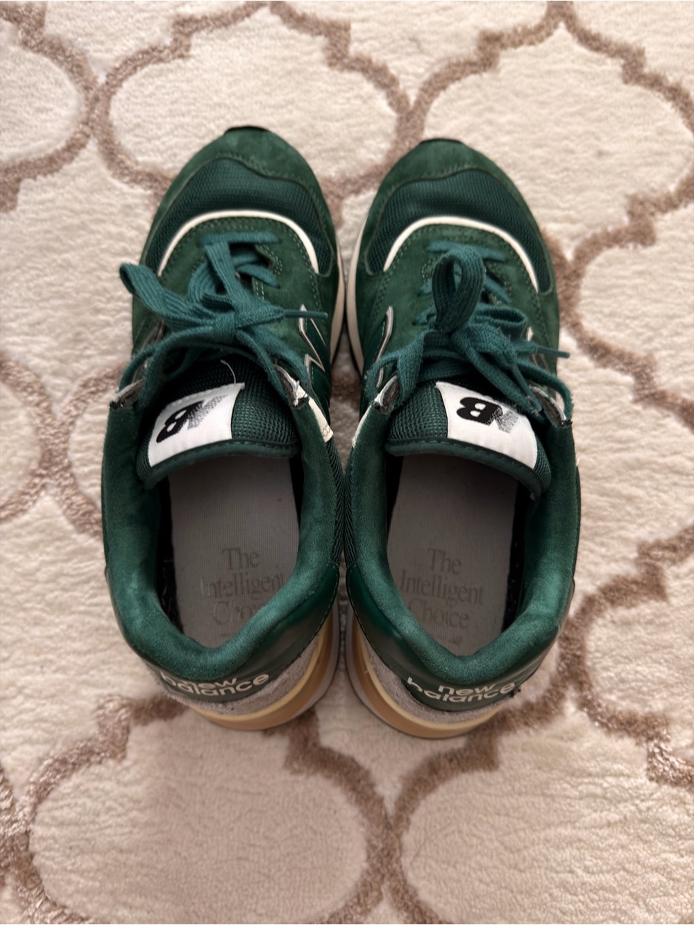 New Balance 574 Green Athletic Sneakers